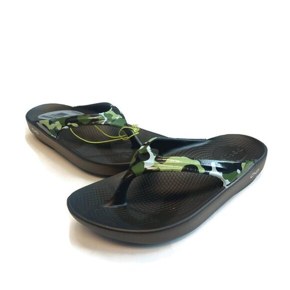 Oofos Womens Size 5 Oolala Limited Thong Sandals Recovery Flip Flops Jungle Camo - Picture 5 of 10